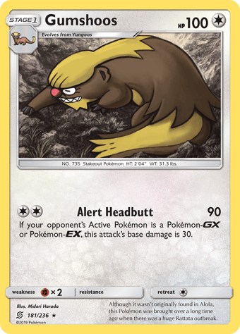 Gumshoos Unified Minds Pokemon Card