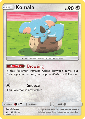 Komala Unified Minds Pokemon Card