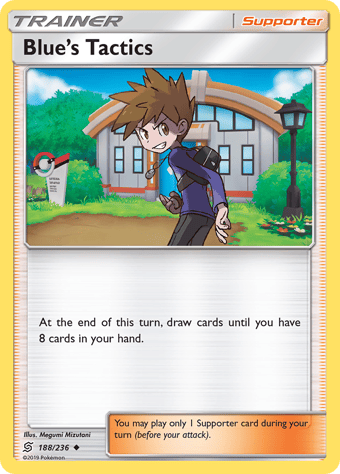 Blue's Tactics Unified Minds Pokemon Card