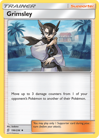 Grimsley Unified Minds Pokemon Card