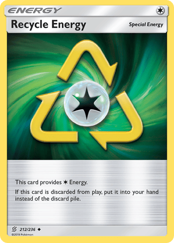 Recycle Energy Unified Minds Pokemon Card