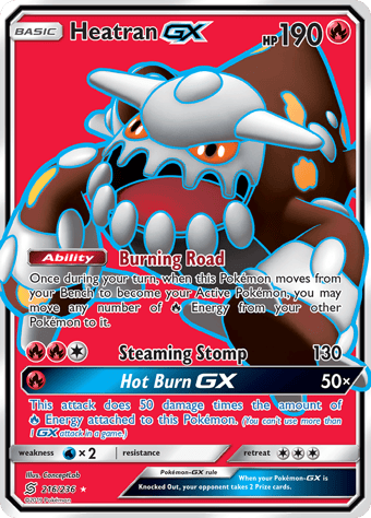 Heatran-GX Unified Minds Pokemon Card