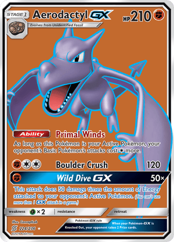 Aerodactyl-GX Unified Minds Pokemon Card