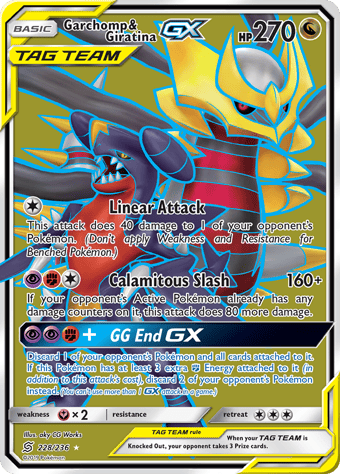 Garchomp & Giratina-GX Unified Minds Pokemon Card