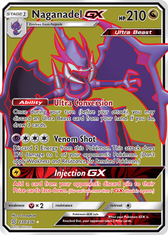 Naganadel-GX Unified Minds Pokemon Card