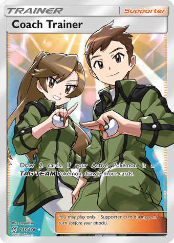 Coach Trainer Unified Minds Pokemon Card