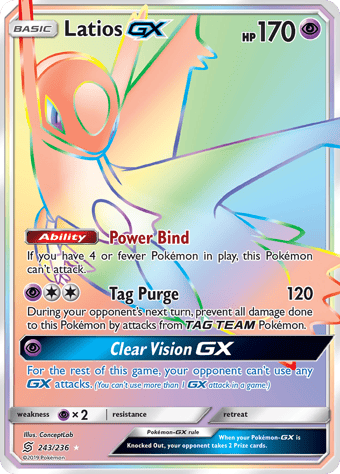 Latios-GX Unified Minds Pokemon Card