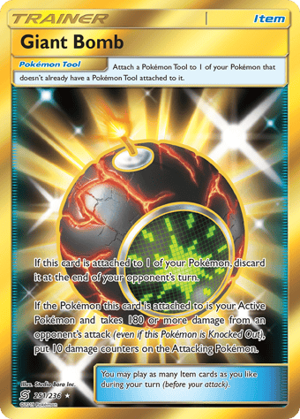 Giant Bomb Unified Minds Pokemon Card