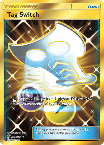 Tag Switch Unified Minds Pokemon Card