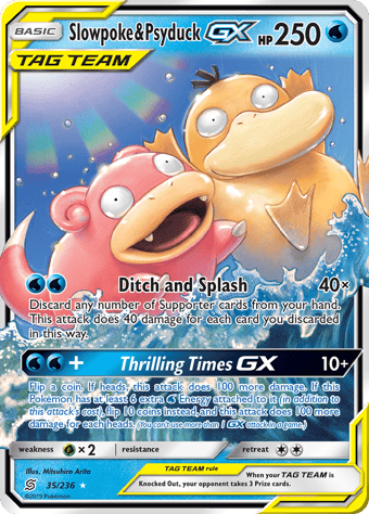 Slowpoke & Psyduck-GX Unified Minds Pokemon Card