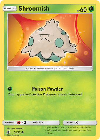 Shroomish Unified Minds Pokemon Card