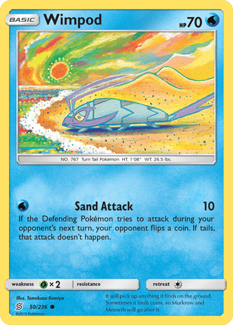 Wimpod Unified Minds Pokemon Card