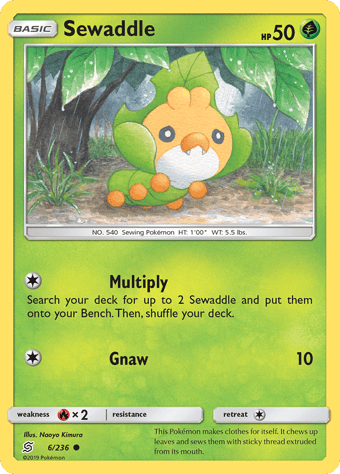 Sewaddle Unified Minds Pokemon Card
