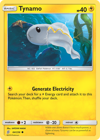 Tynamo Unified Minds Pokemon Card