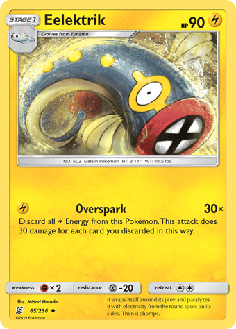 Eelektrik Unified Minds Pokemon Card