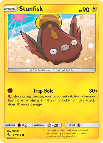 Stunfisk Unified Minds Pokemon Card