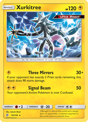 Xurkitree Unified Minds Pokemon Card