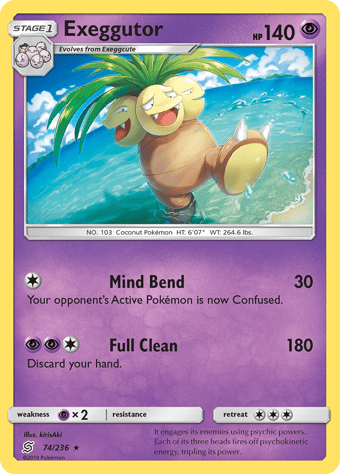 Exeggutor Unified Minds Pokemon Card