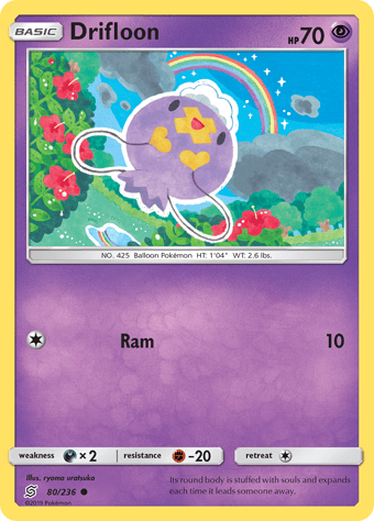Drifloon Unified Minds Pokemon Card