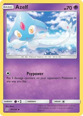Azelf Unified Minds Pokemon Card