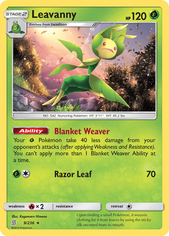 Leavanny Unified Minds Pokemon Card