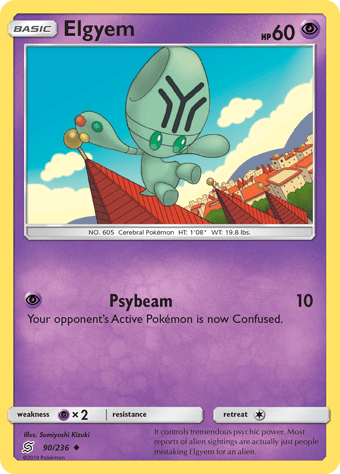 Elgyem Unified Minds Pokemon Card