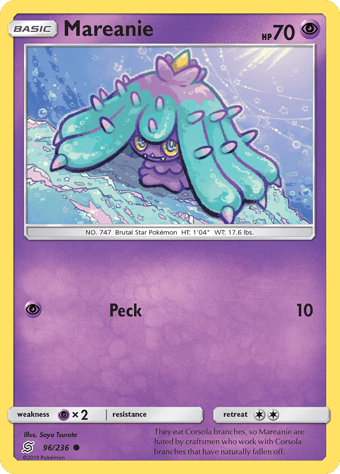 Mareanie Unified Minds Pokemon Card