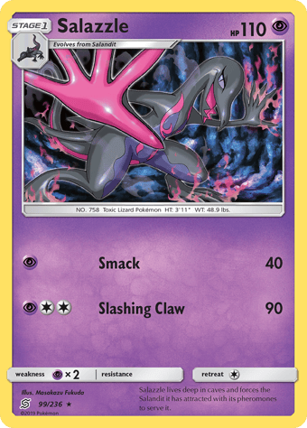 Salazzle Unified Minds Pokemon Card