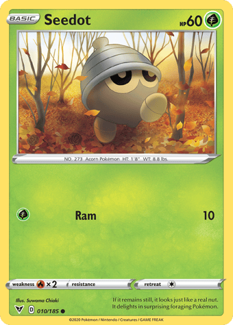 Seedot Vivid Voltage Pokemon Card