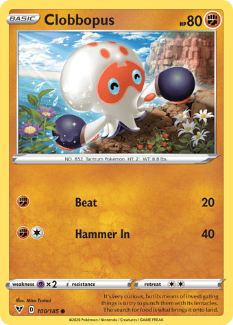 Clobbopus Vivid Voltage Pokemon Card