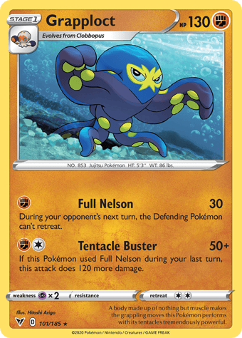 Grapploct Vivid Voltage Pokemon Card