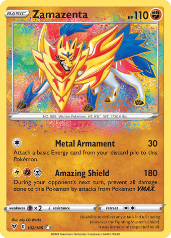 Zamazenta Vivid Voltage Pokemon Card