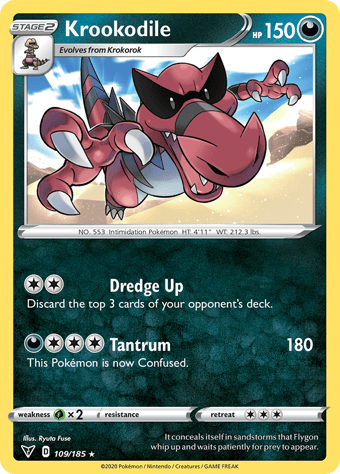 Krookodile Vivid Voltage Pokemon Card