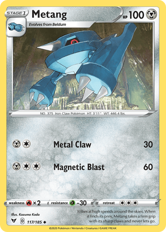 Metang Vivid Voltage Pokemon Card