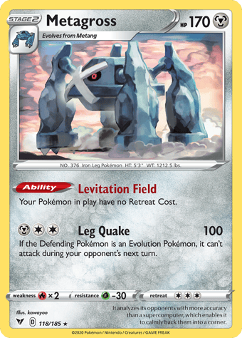 Metagross Vivid Voltage Pokemon Card
