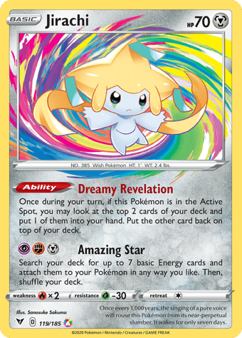 Jirachi Vivid Voltage Pokemon Card