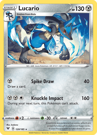 Lucario Vivid Voltage Pokemon Card