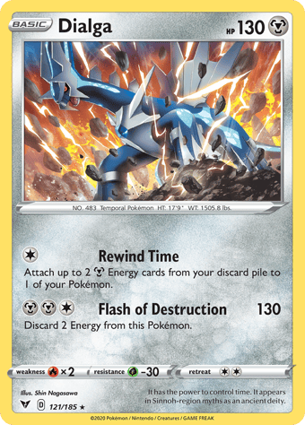 Dialga Vivid Voltage Pokemon Card