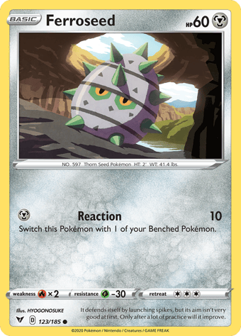Ferroseed Vivid Voltage Pokemon Card