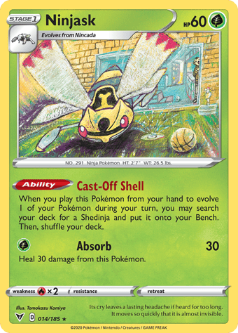 Ninjask Vivid Voltage Pokemon Card