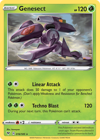 Genesect Vivid Voltage Pokemon Card