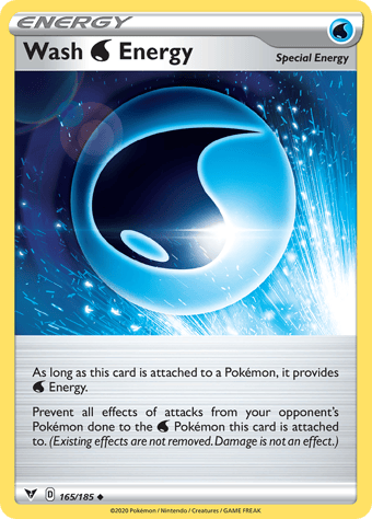 Wash Water Energy Vivid Voltage Pokemon Card