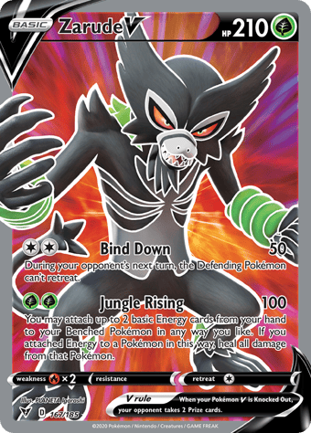 Zarude V Vivid Voltage Pokemon Card