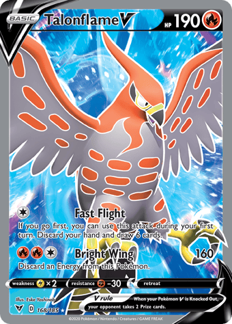 Talonflame V Vivid Voltage Pokemon Card