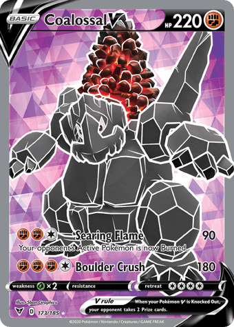 Coalossal V Vivid Voltage Pokemon Card