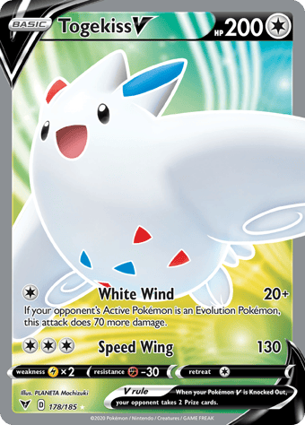 Togekiss V Vivid Voltage Pokemon Card