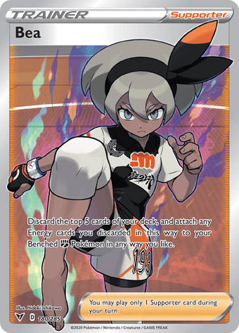 Bea Vivid Voltage Pokemon Card