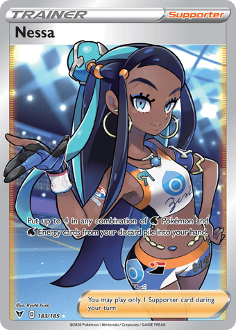 Nessa Vivid Voltage Pokemon Card