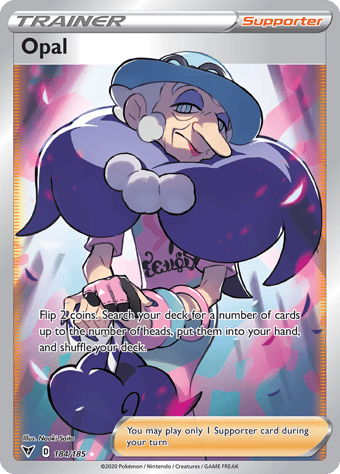 Opal Vivid Voltage Pokemon Card