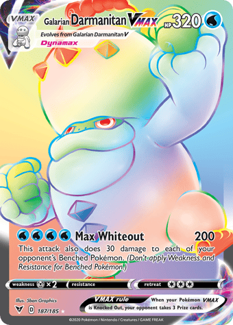 Galarian Darmanitan VMAX Vivid Voltage Pokemon Card